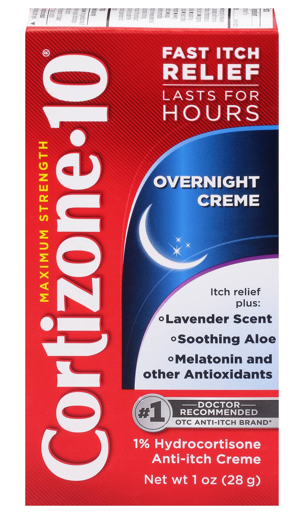 Cortizone-10 Maximum Strength Overnight Anti-Itch Creme (1 oz)