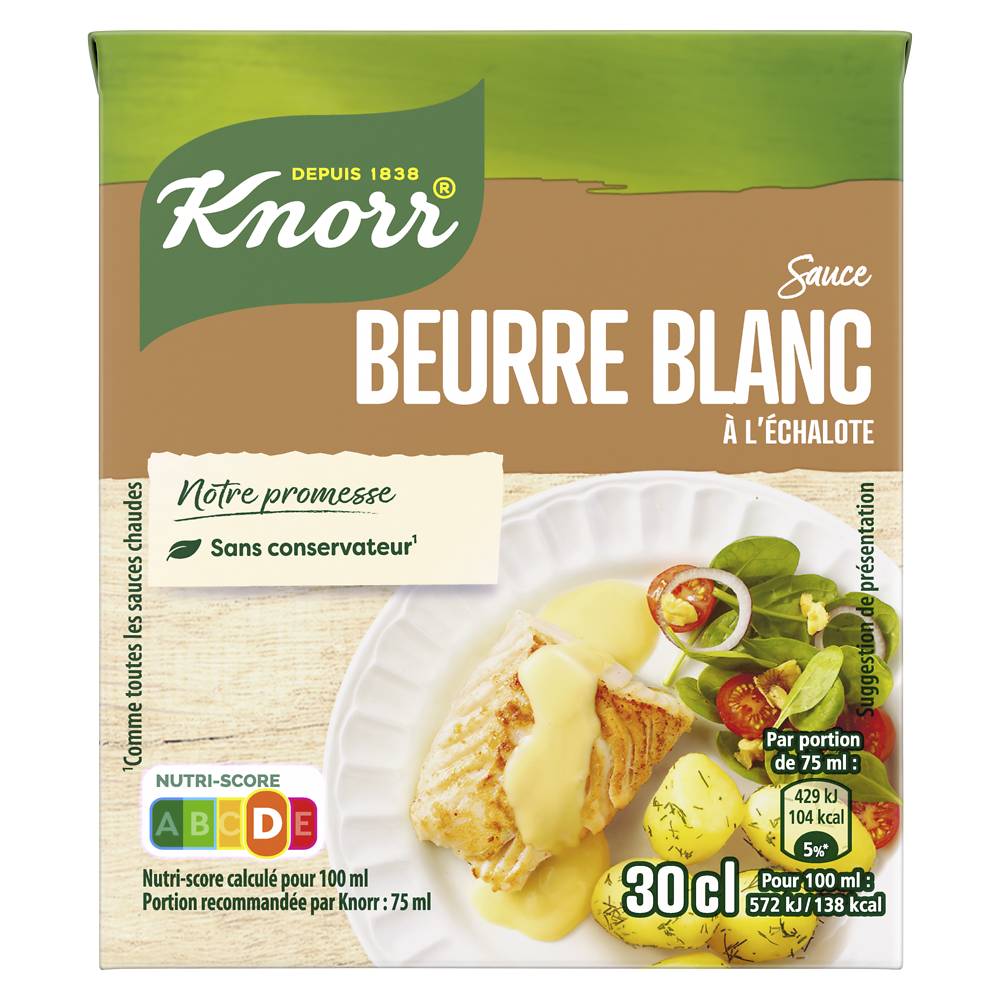 Sauce au beurre blanc KNORR, 30cl