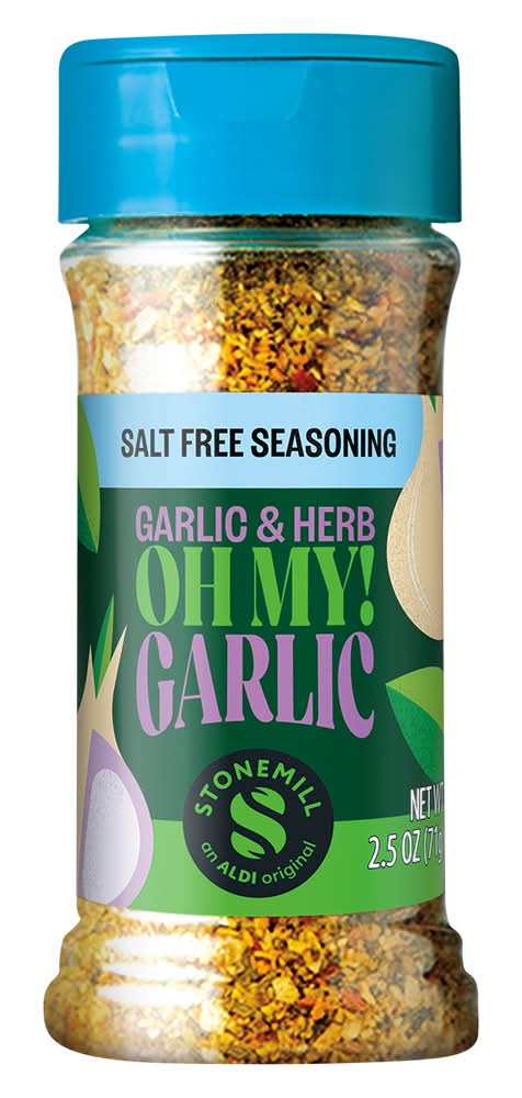 Stonemill Salt Free Seasoning, Garlic-Herb (2.5 oz)