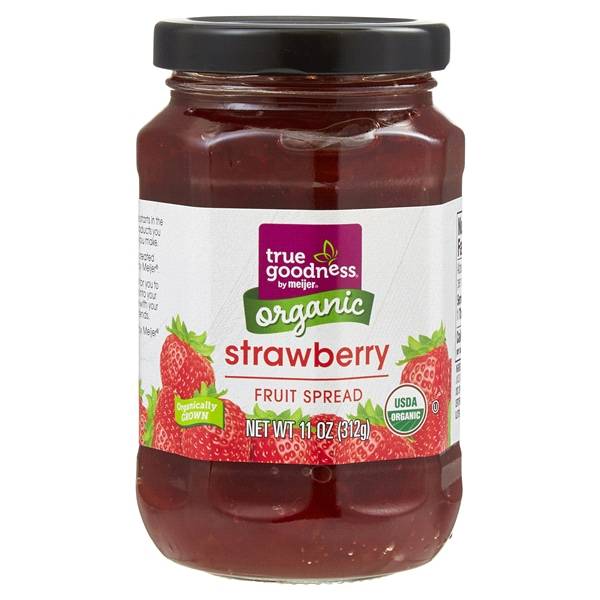 True Goodness Organic Strawberry Fruit Spread, 11 oz