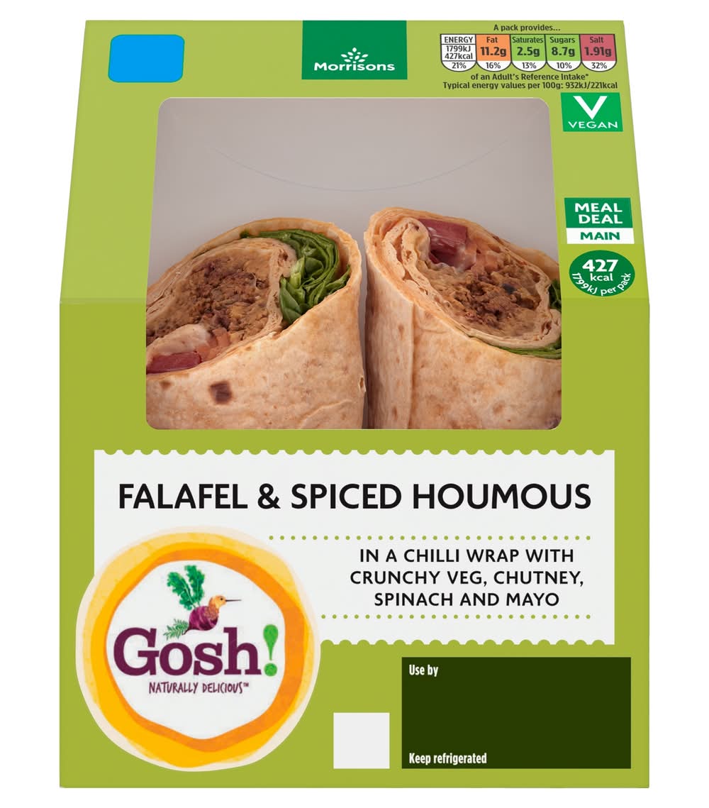 Morrisons Gosh! Falafel Wrap