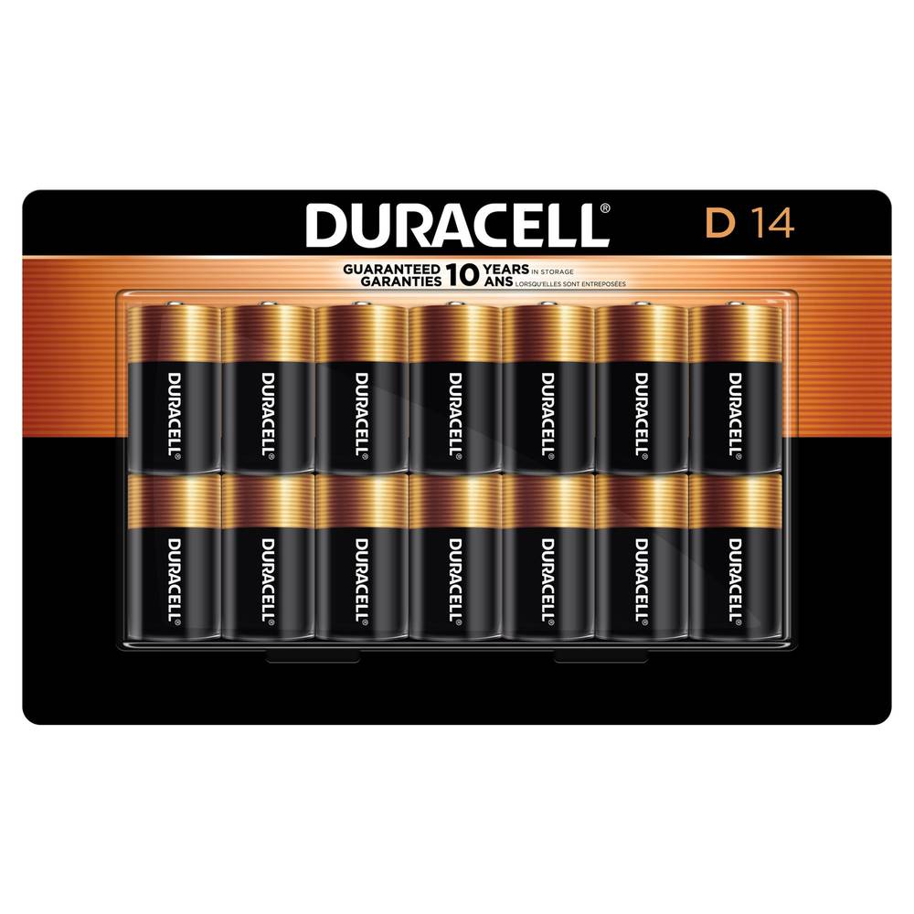 Duracell Piles Coppertop D (14 unités) - Coppertop D Batteries (14 units) 