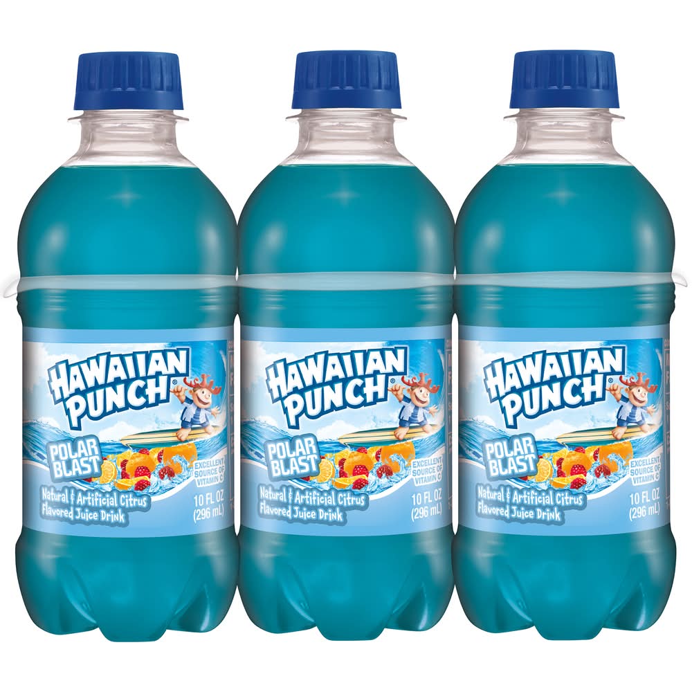 Hawaiian Punch Juice Drink, Polar Blast (6 x 10 fl oz)