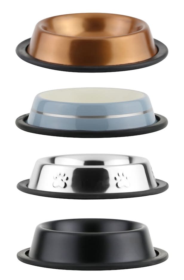 Greenbrier Kennel Club Metal Non-Skid Pet Bowls