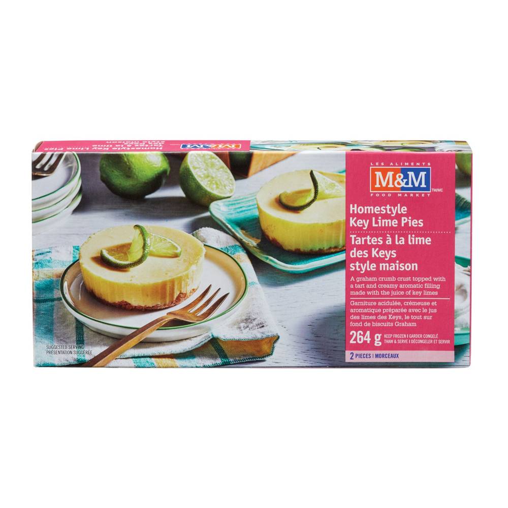 M&M Food Market · Tartes à la lime des Keys style maison - Homestyle Key Lime Pies - 2 pack (264g)