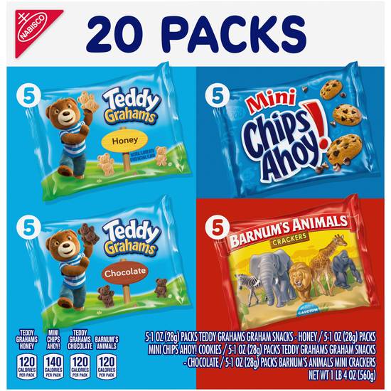 Nabisco Fun Shapes Variety pack Cookies (20 ct)