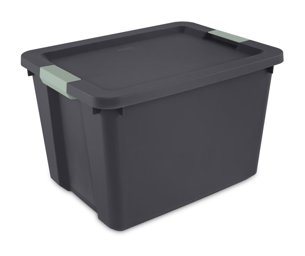 Sterilite 20 Gal Gray Latch Storage Box 15.5 In. H X 23.62 In. W X 18.25 In. D Stackable