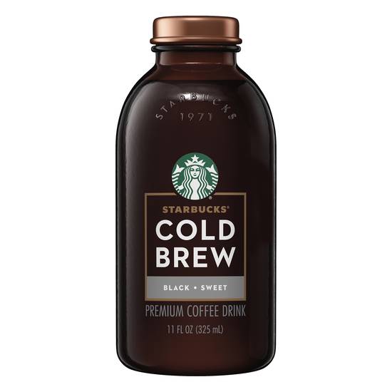 Starbucks Black Cold Brew Sweet Coffee (11 floz)