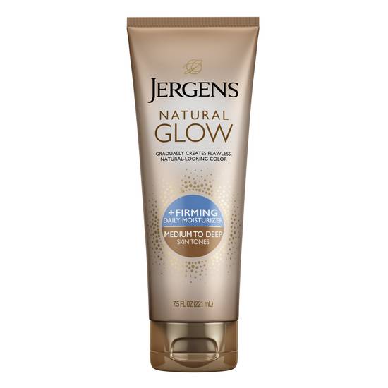 Jergens Natural Glow Daily Moisturizer + Firming Medium to Tan Skin Tones (7.5 oz)