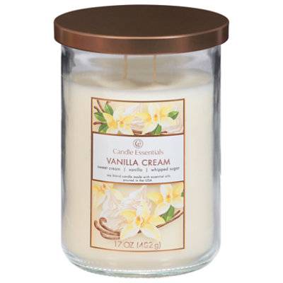 Candle Essentials Scented Jar Vanilla Cream
