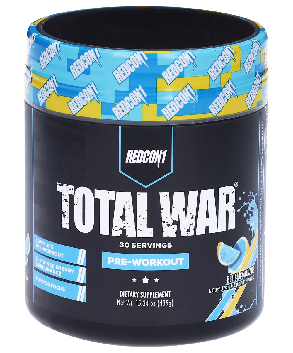 Redcon1 Total War Preworkout Blue Lemonade (15.5 oz)