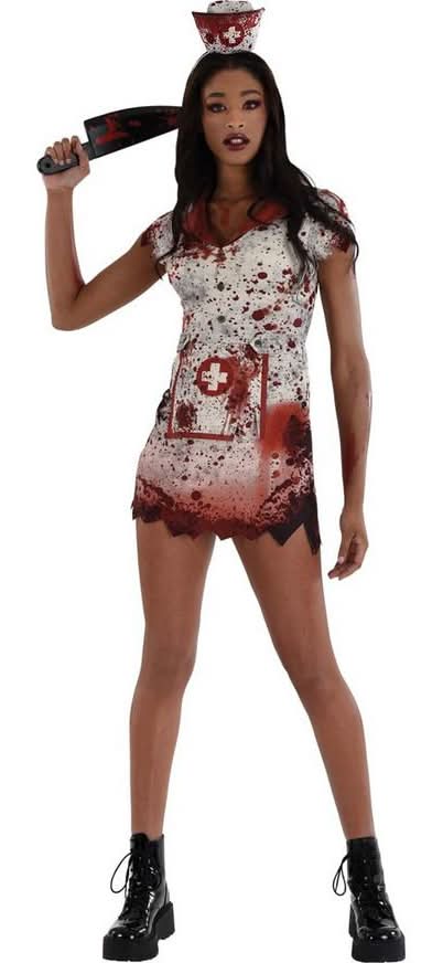 Party City Adult Horror Nurse Costume Delivery Near Me | Order Online |  Uber Eats