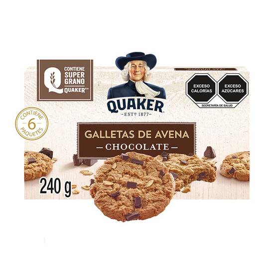 Quaker galletas de avena (6 un) (chocolate)