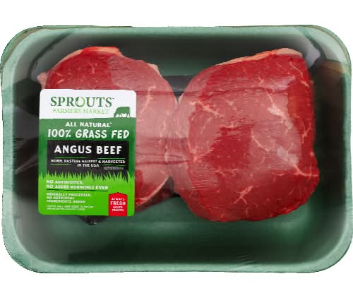 Sprouts Farmers Market Grass-Fed Fresh Boneless Angus Beef Top Sirloin Steak (Avg. 1.18lb)