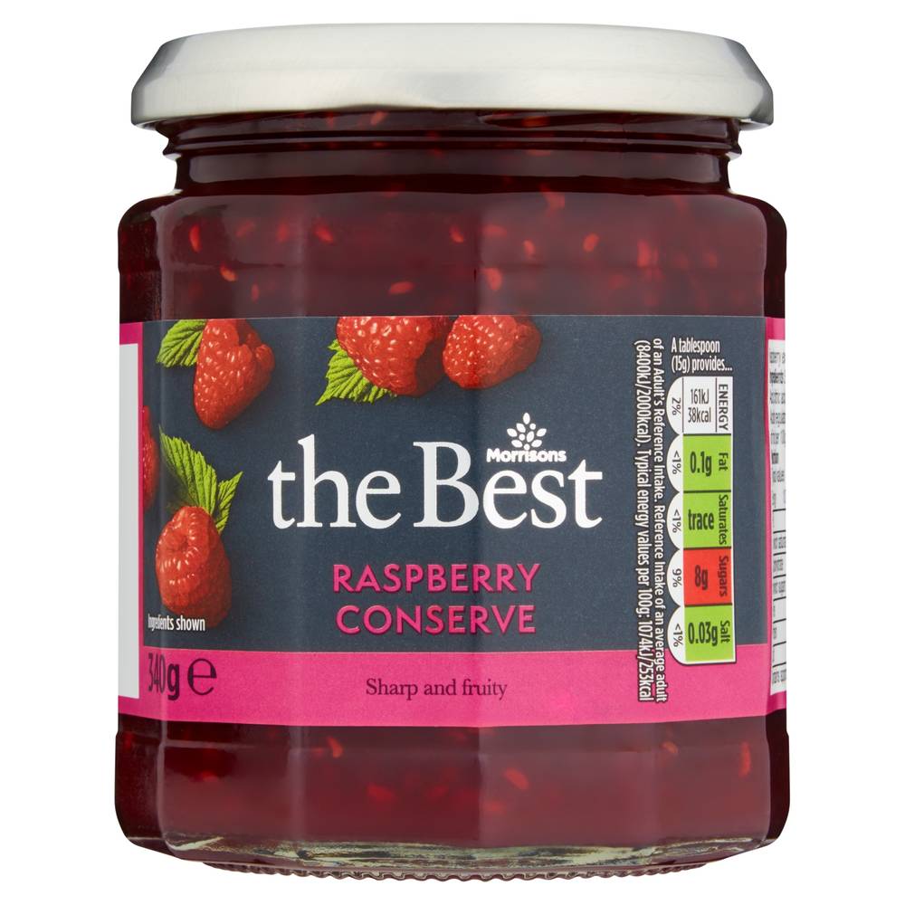 Morrisons The Best Raspberry Conserve Jam (340g)