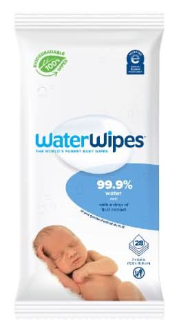 WaterWipes On the Go Cleaning Wipes (28 ct)