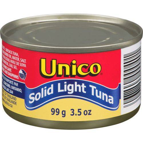 Unico thon pâle entier dans l'huile (99 g) - solid light tuna in oil (99 g)