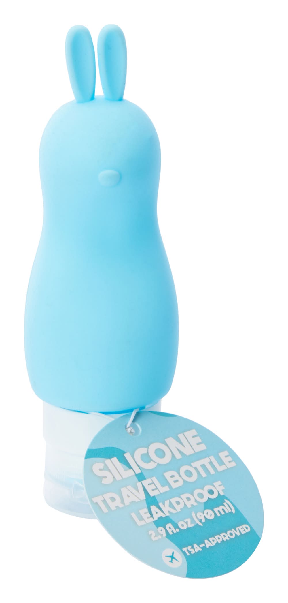 Animal Shaped Silicone Travel Bottle Blue Bunny