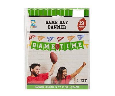 5 Feet Length Game Time Banner (19 ct)