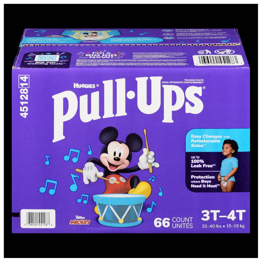 Huggies pull-ups sous-vêtements d'entraînement pour bébé - baby training underwear (66 unités) (étape 3-4)