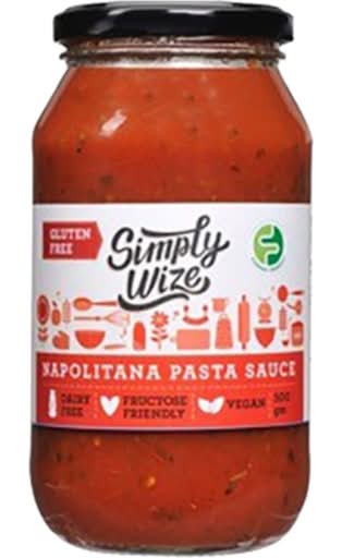 Simply Wize Napolitana Vegan Pasta Sauce (500g)