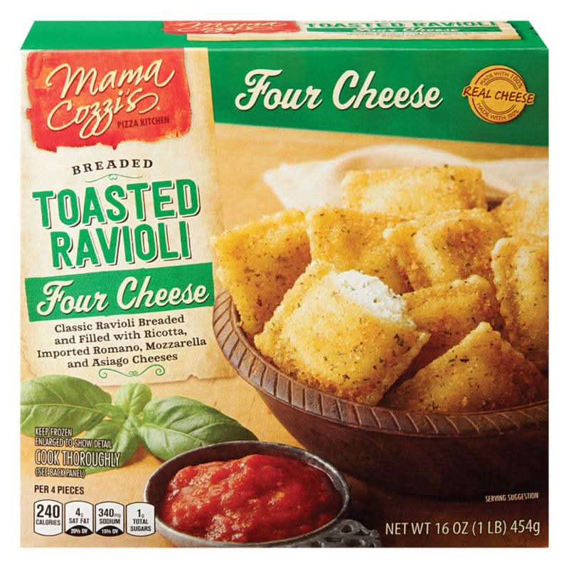 Mama Cozzi's Pizza Kitchen Breaded Toasted Ravioli, Four Cheese (16 oz)