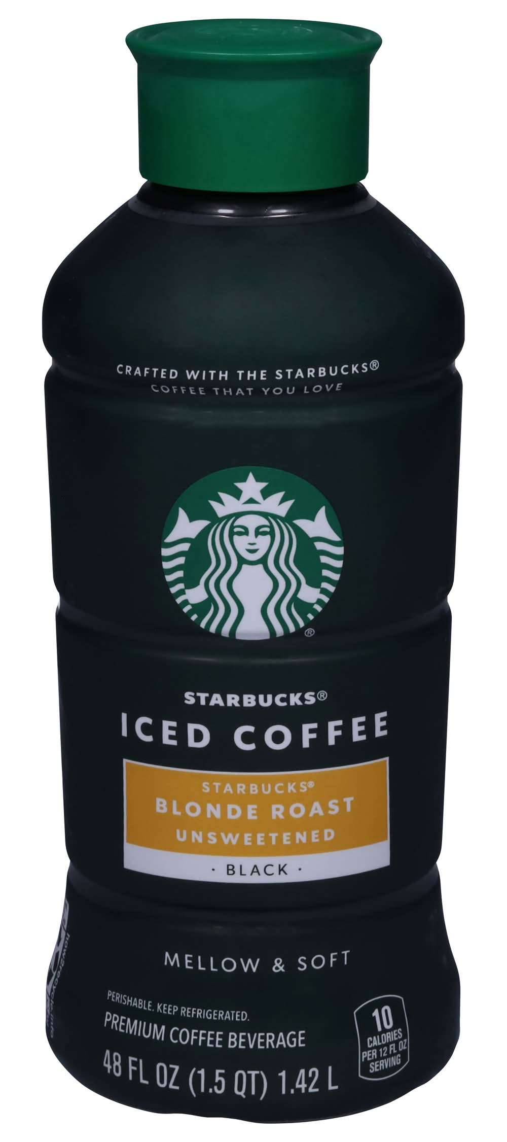 Starbucks Blonde Roast Iced Coffee, Black Unsweetened (48 fl oz)