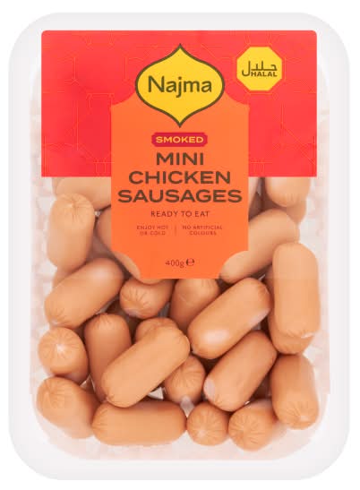 Najma Chicken, Smoked Mini Sausages (400g)