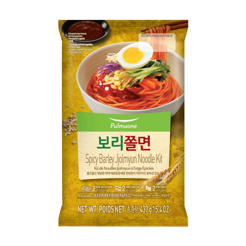 Pulmuone spicy barley jjolmyun noodle kit