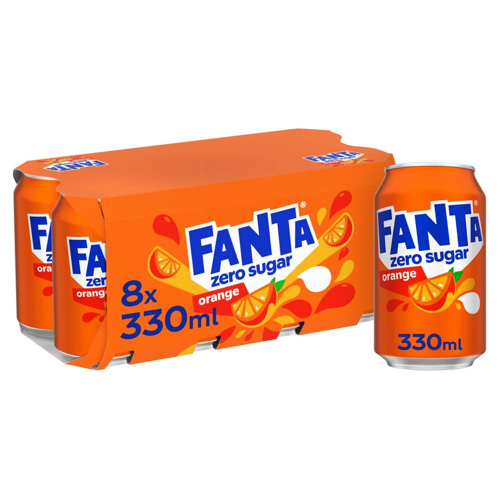 Fanta Orange Zero 8x330ml