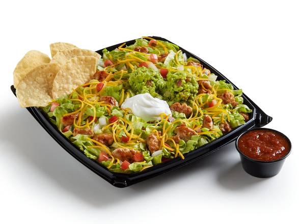 Taco Salad With Fresh Guac ��– Grilled Chicken