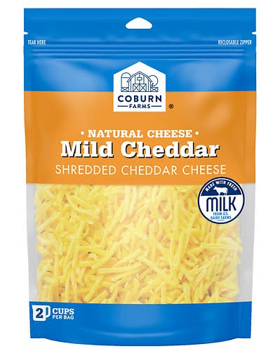 Coburn Farms Natural Mild Cheddar Shredded Cheese (8 oz)