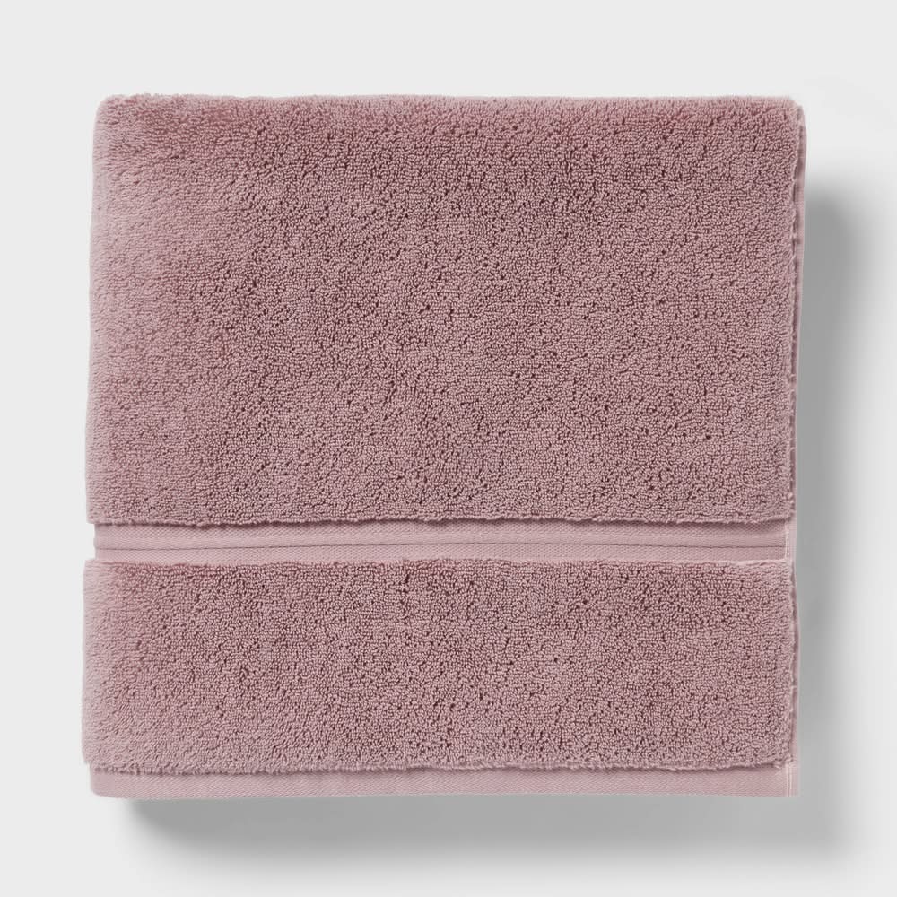 Threshold Spa Plush Bath Towel, Mauve