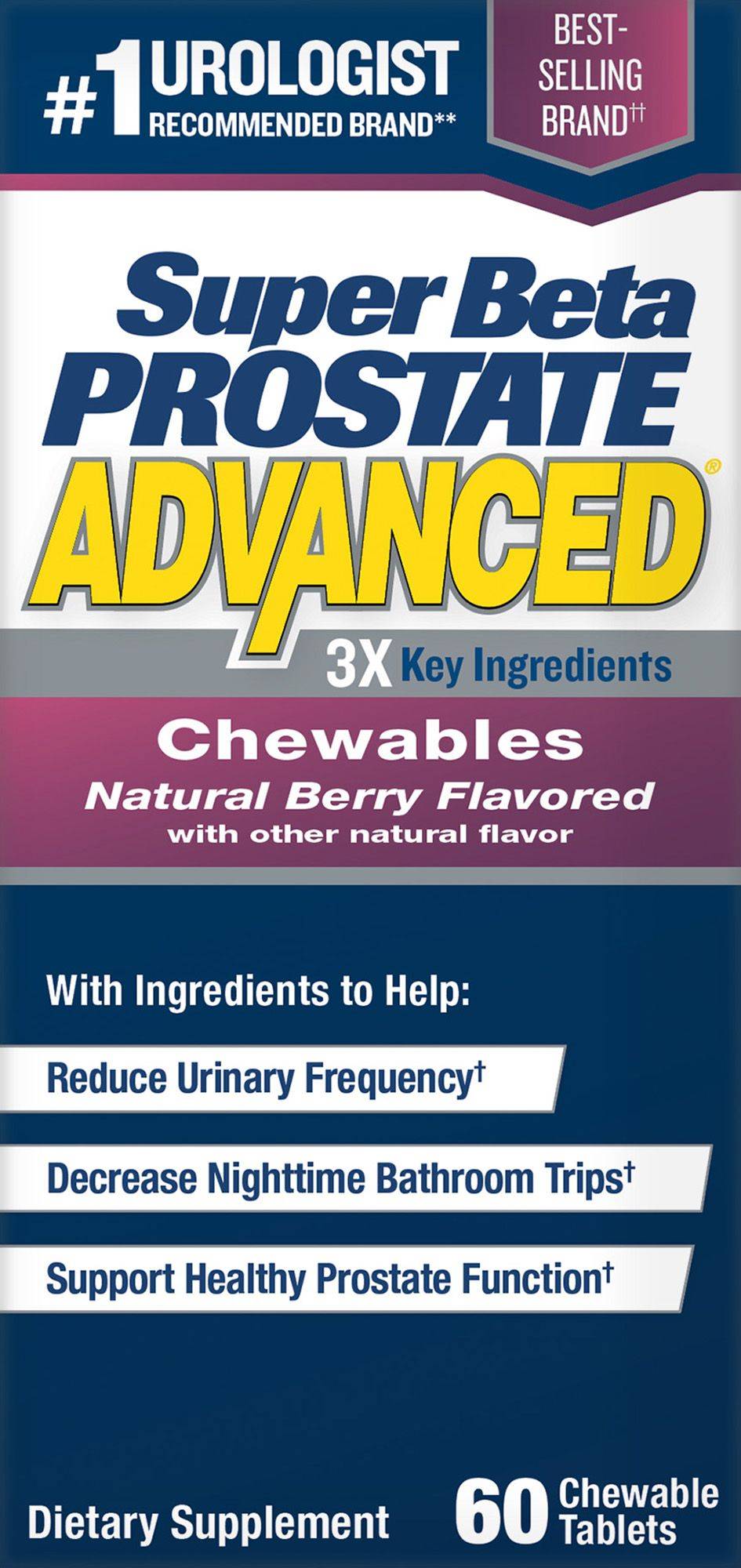 New Vitality Super Beta Prostate Advanced Chewable Tablets (berry)