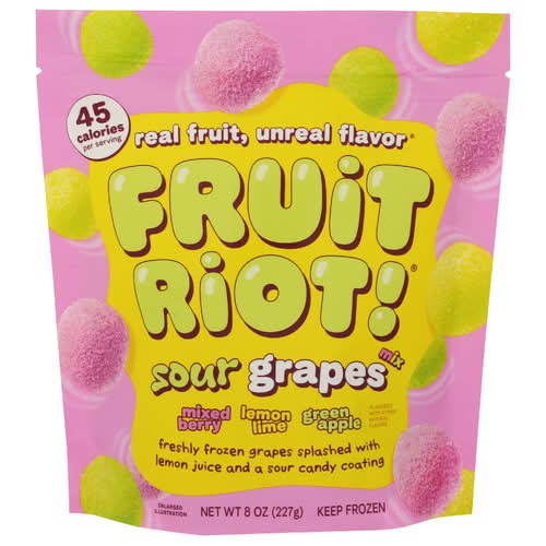 Fruit Riot Mixed Sour Candy Grapes