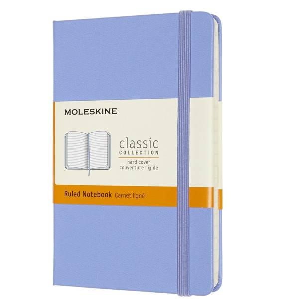 Moleskine Classic Collection Pocket & Ruled Blue Hard Cover Notebook