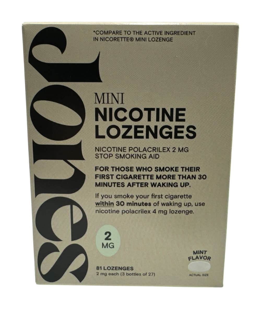 Jones 4 Mg Nicotine Lozenge Mints To Quit Vaping, NRT, Stop
