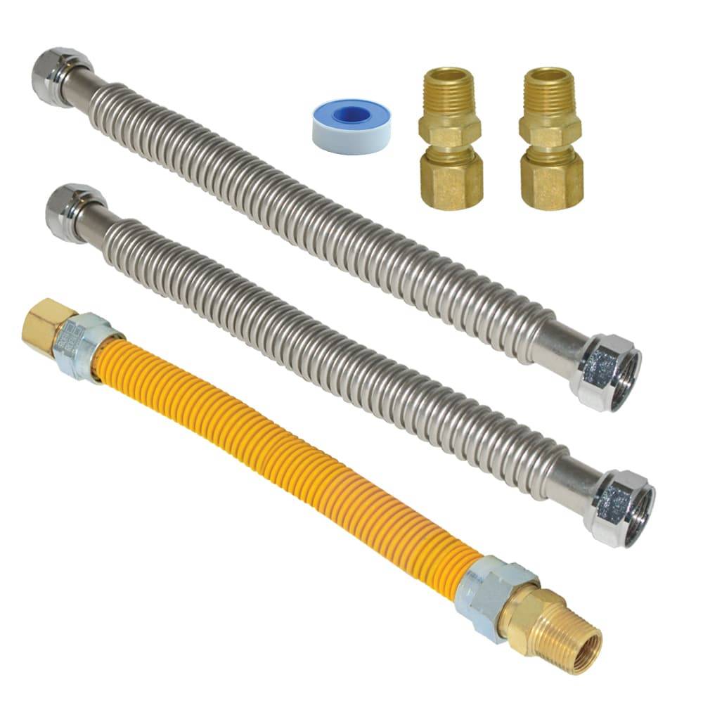 EASTMAN Stainless Steel Installation Kit For Gas Water Heater | 48280