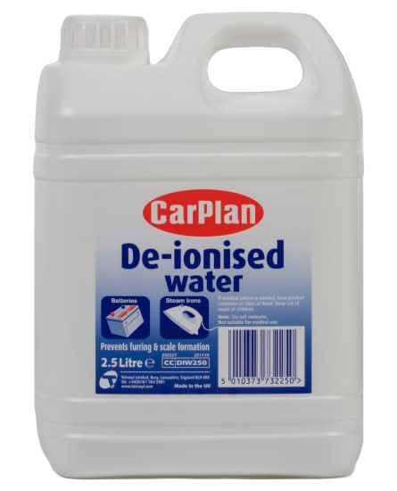 CarPlan De-Ionised Water (2.5L)