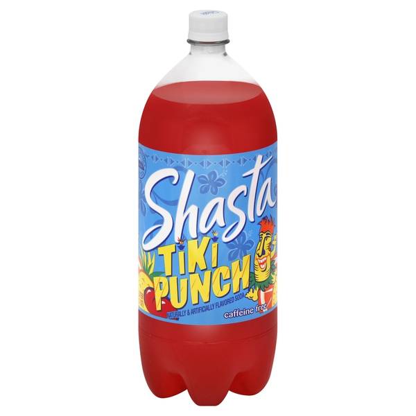Shasta, Soda, Tiki Punch, Caffeine Free