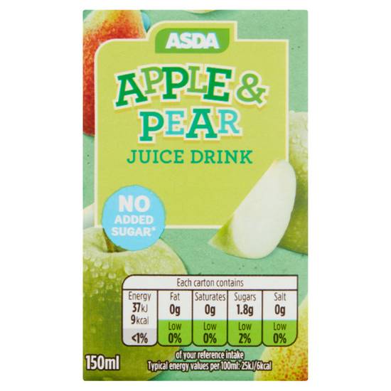 Asda Apple & Pear Juice Drink 150ml