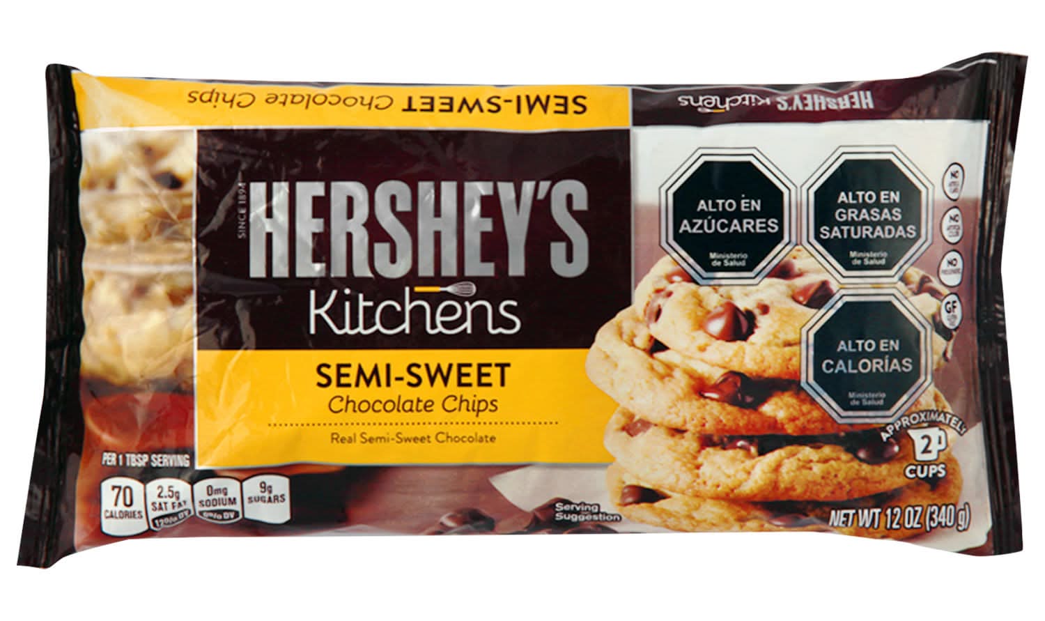 Hershey's · Chips chocolate semi dulces (340 g)