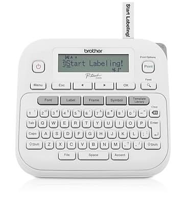 Brother P-touch Desktop Non-Thermal Label Maker, White (PT-D220)