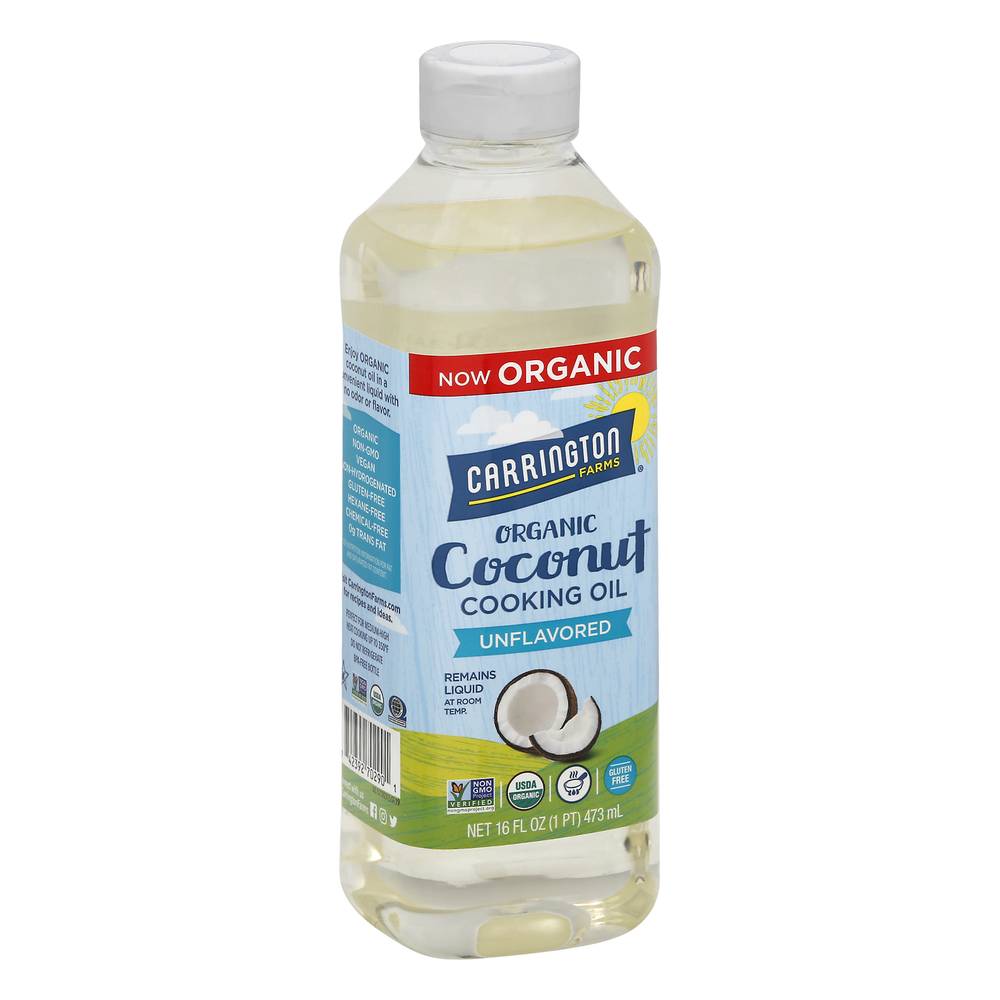 Carrington Farms Coconut Organic Unflavored Cooking Oil (16 fl oz)