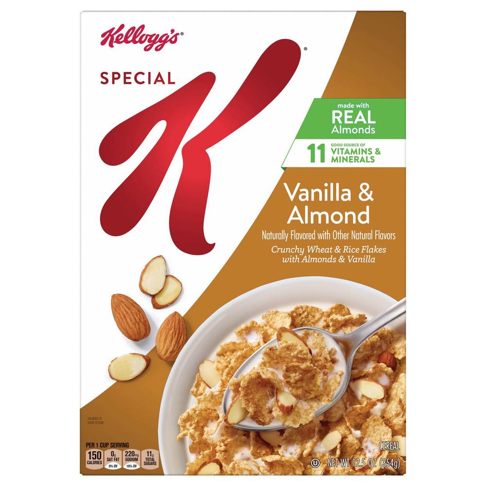 Special K Kellogg's Breakfast Cereal Vanilla and Almond