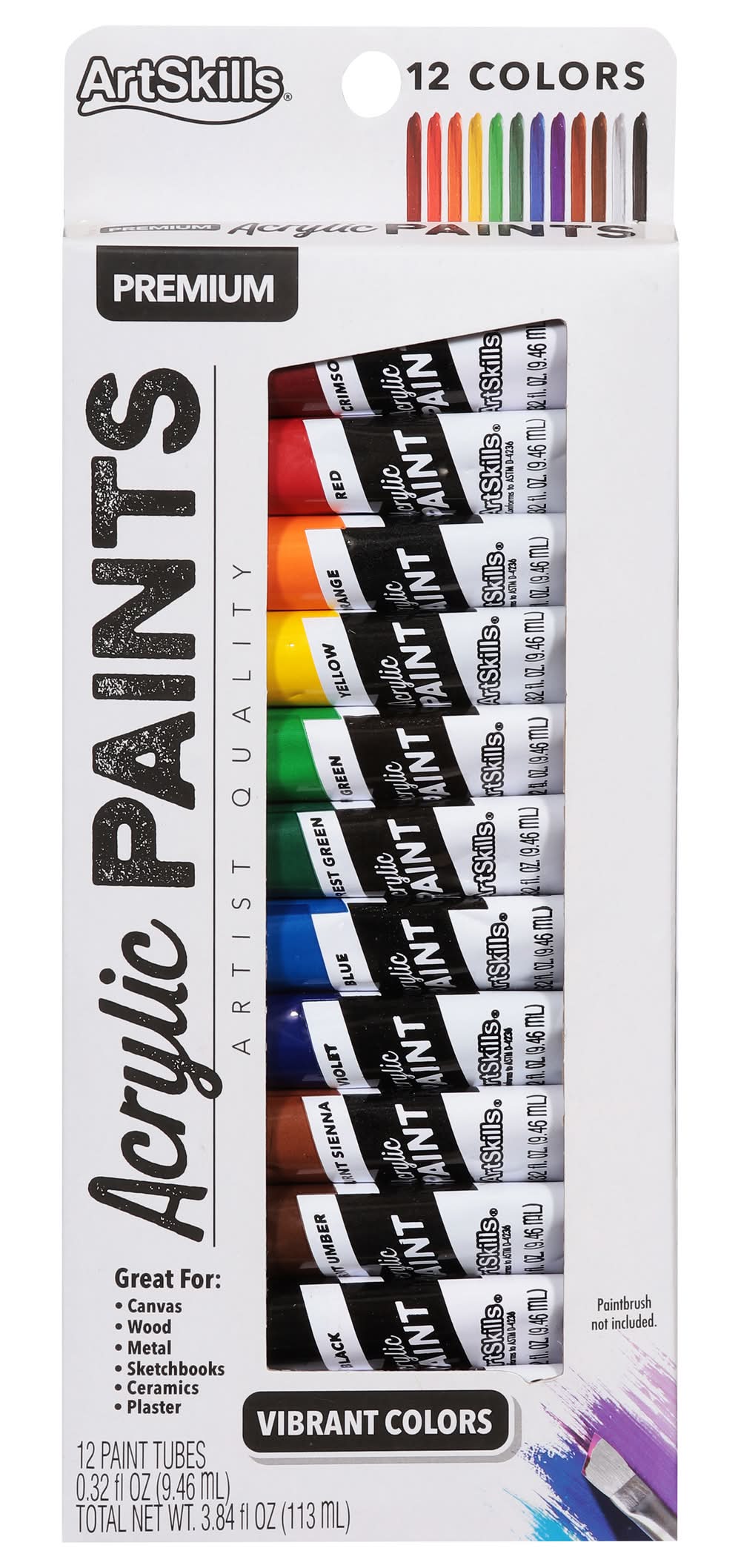 ArtSkills Premium Acrylic Paints (4.1 oz)