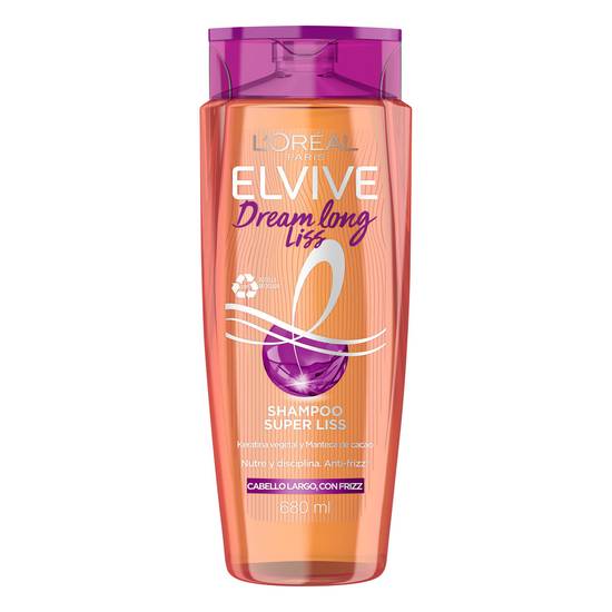 Elvive shampoo dream long liso (botella 680 ml)