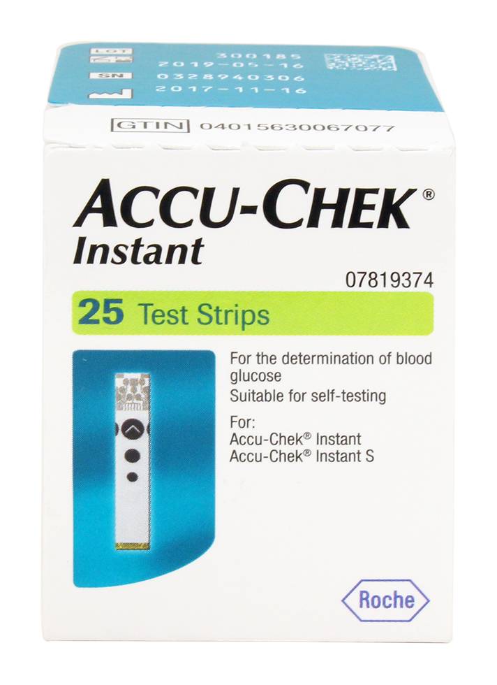 ACCU-CHEK INSTANT TIRAS REACTIVAS *25