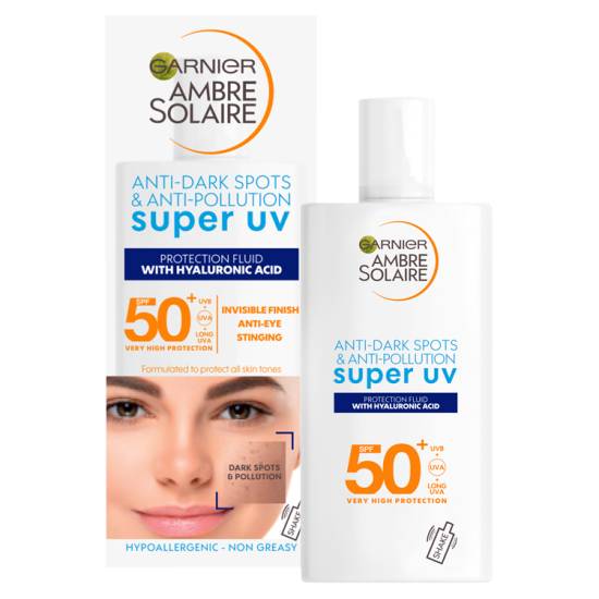 Garnier Ambre Solaire Ultra Light Sensitive Face Fluid Spf50+ (40ml)