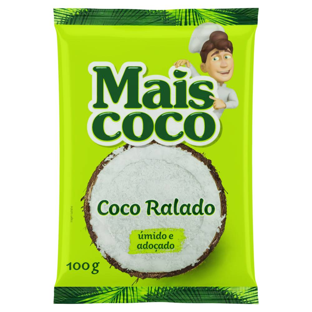 Mais coco coco ralado úmido e adoçado (100g)